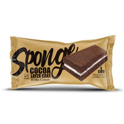 Sponge cake with a chocolate layer