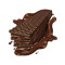 Crispy wafer with cocoa cream filling