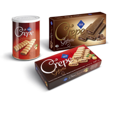Wafer crepe packs