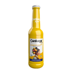 Mango and pineapple flavored soft drink