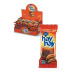 Cookies covered in cocoa and caramel cream