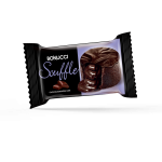 كيكة سوفليه شوكولاتة مغلفة بالكاكاو